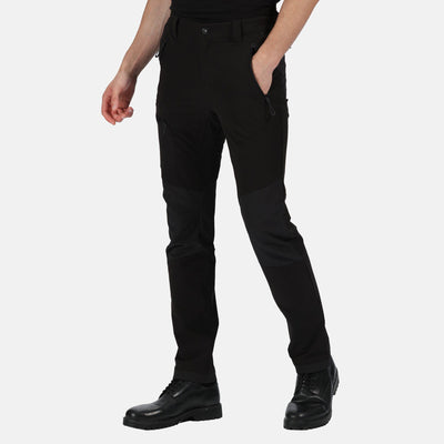 Regatta Professional Mens Prolite Softshell Stretch Trousers Black Model 8#colour_black