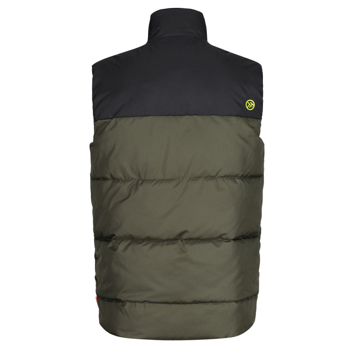 Regatta Professional Mens Regime Insulated Bodywarmer Dark Khaki Black 2#colour_dark-khaki-black