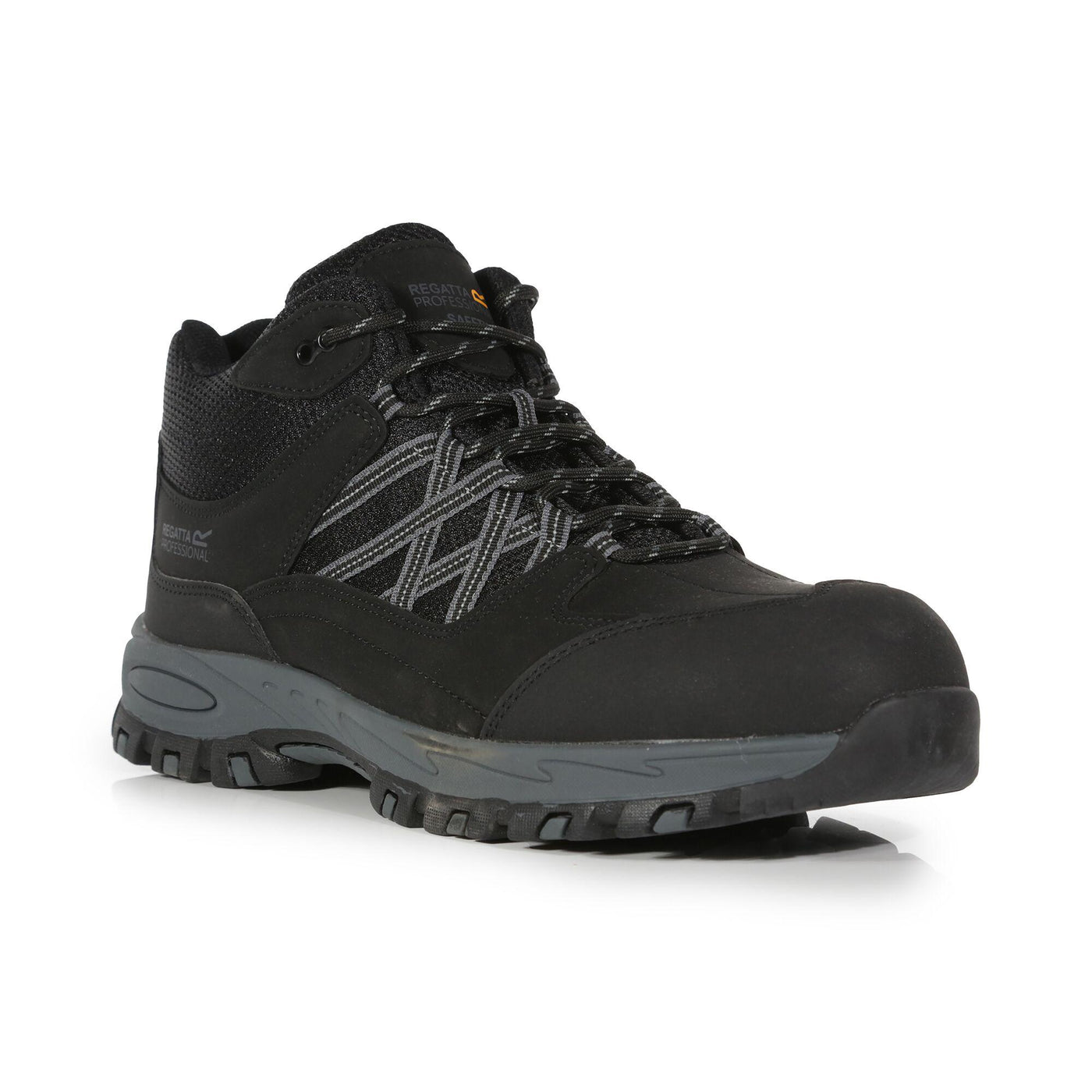 Regatta Professional Mens Sandstone Safety Hiker Boots Black Granite 1#colour_black-granite