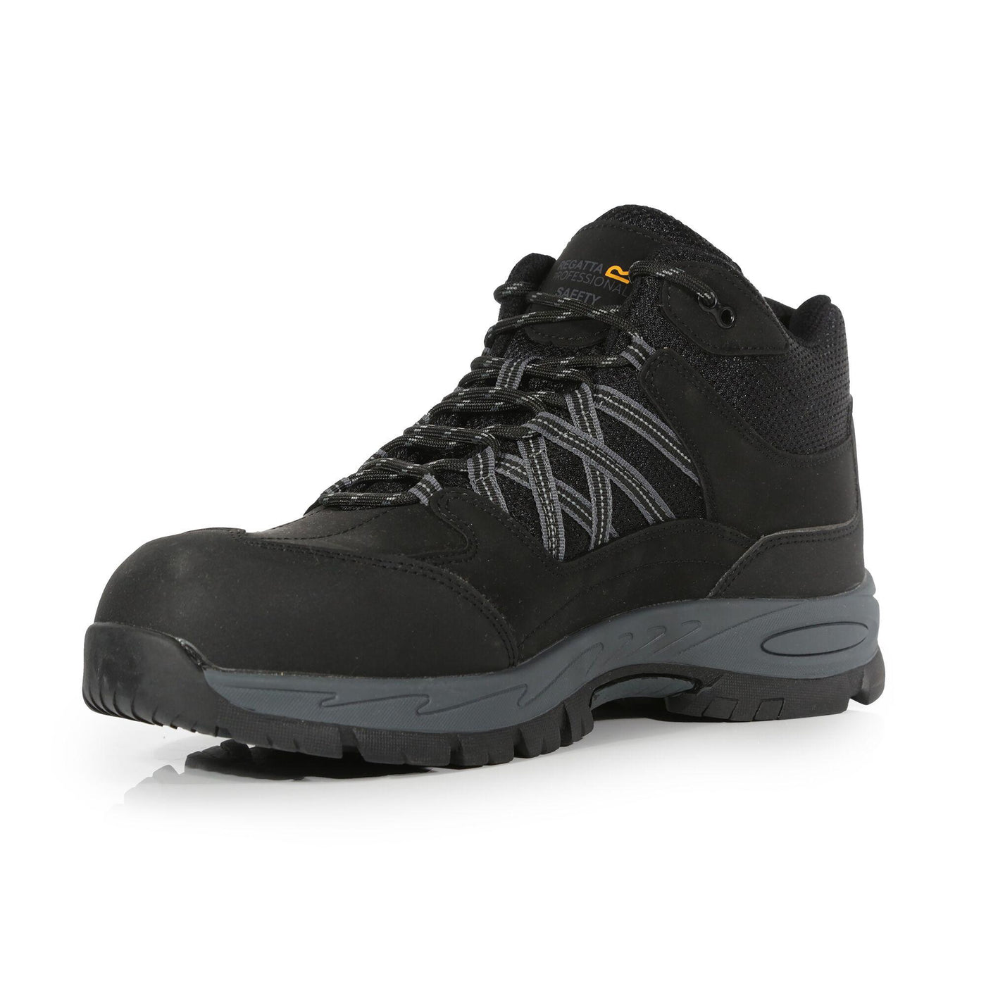 Regatta Professional Mens Sandstone Safety Hiker Boots Black Granite 3#colour_black-granite