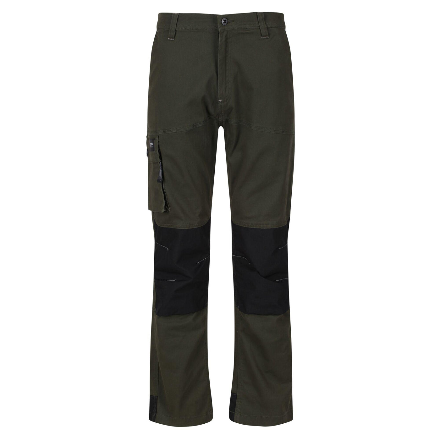 Regatta Professional Mens Scandal Stretch Work Trousers Dark Khaki 1#colour_dark-khaki