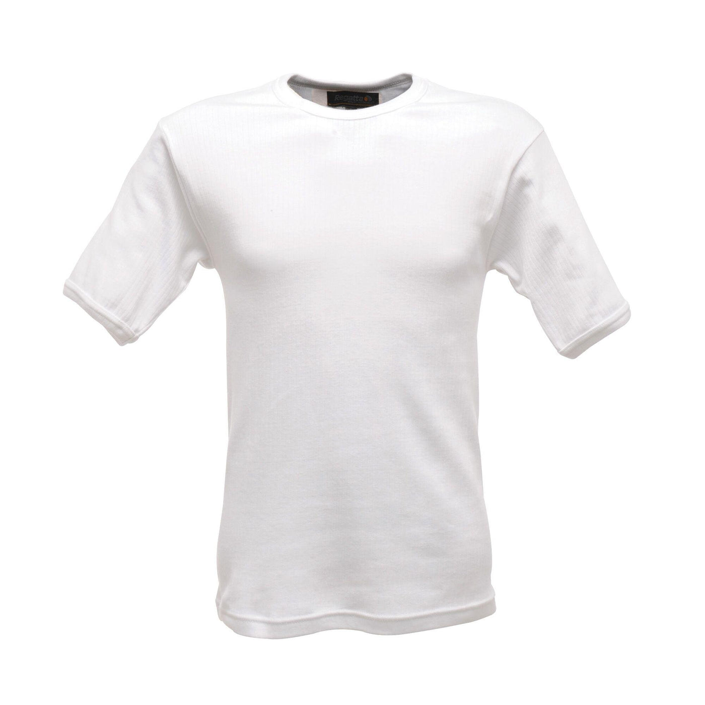 Regatta Professional Mens Shorts Sleeve Thermal Vest White 1#colour_white