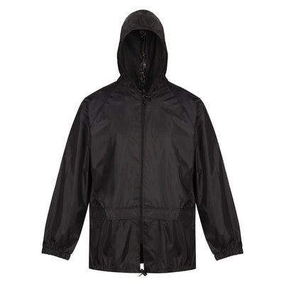 Regatta Professional Mens Stormbreak Waterproof Jacket Black 1#colour_black