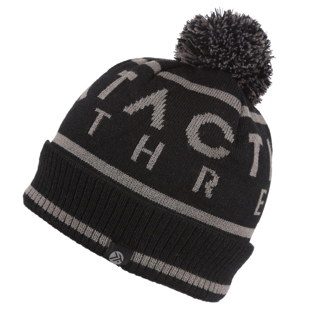 Regatta Professional Mens Tactical Bobble Hat Black Ash 1#colour_black-ash