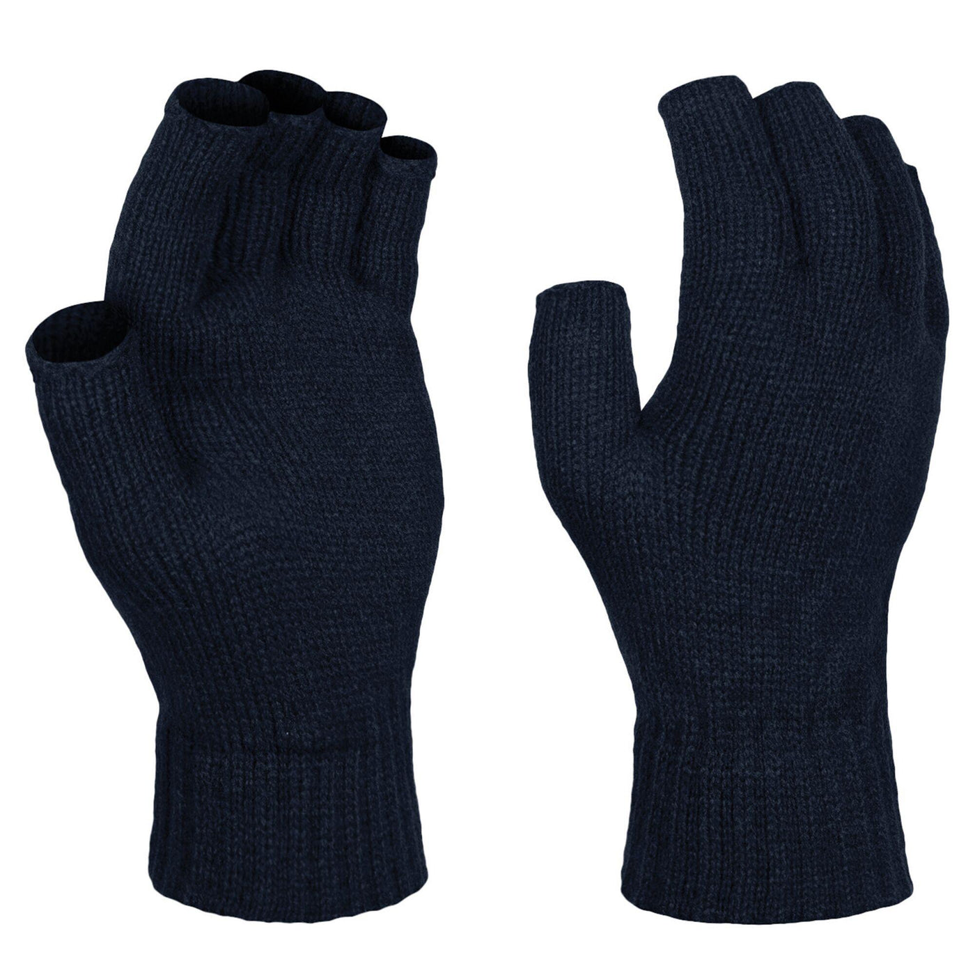 Regatta Professional Mens Thermal Fingerless Gloves Navy 1#colour_navy
