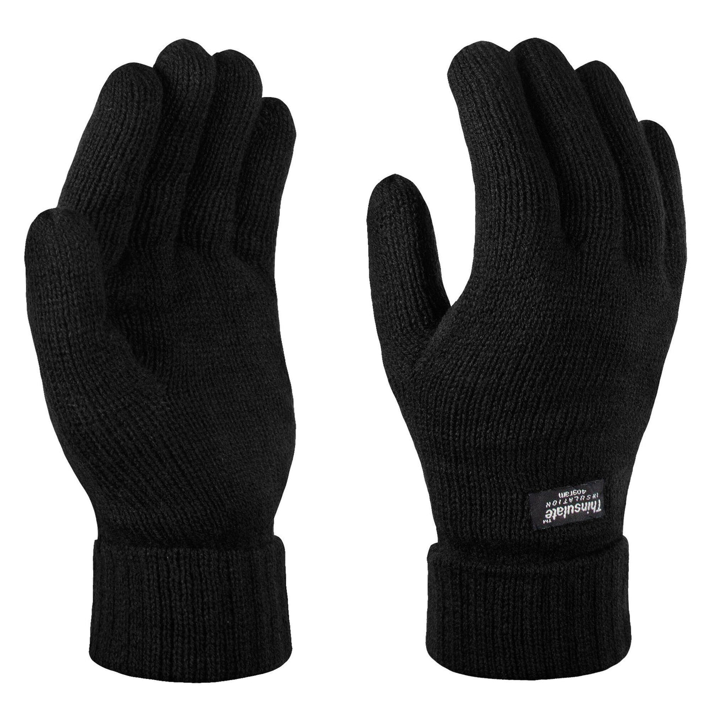 Regatta Professional Mens Thinsulate Acrylic Gloves Black 1#colour_black