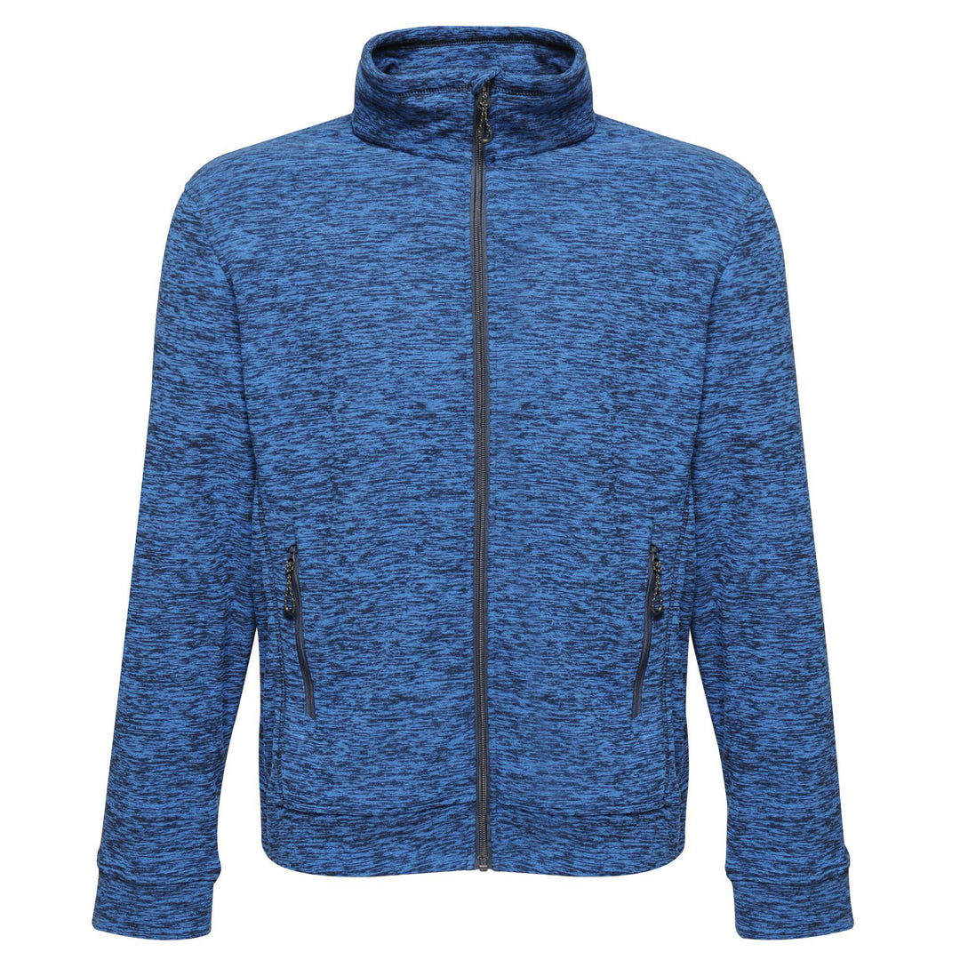 Regatta Professional Mens Thornly Full Zip Fleece Navy Marl 1#colour_navy-marl