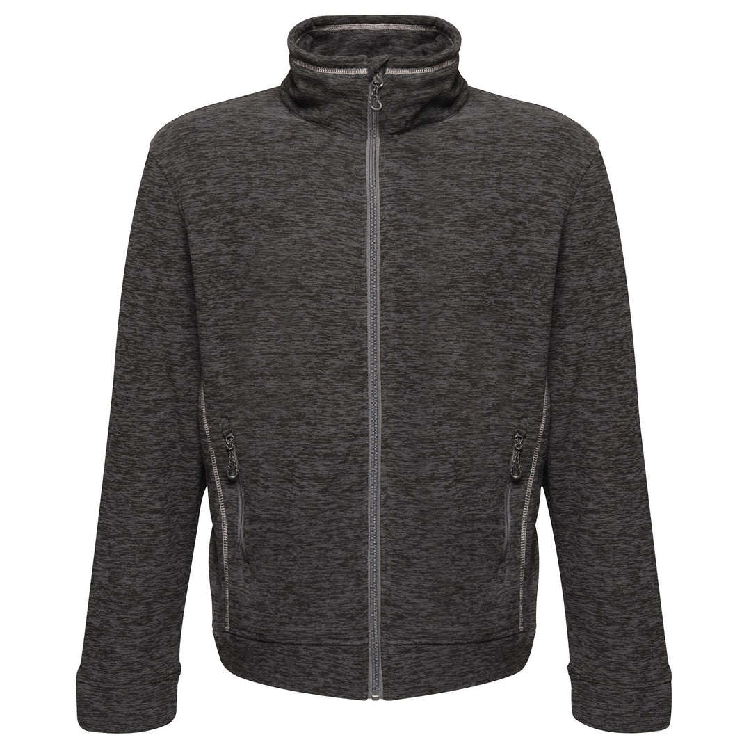 Regatta Professional Mens Thornly Full Zip Fleece Seal Grey Marl 1#colour_seal-grey-marl