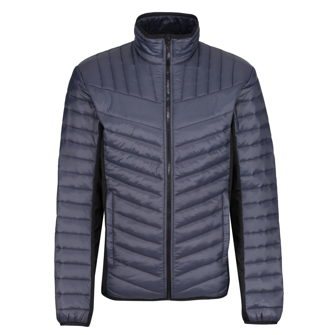 Regatta Professional Mens Tourer Hybrid Jacket Seal Grey Black 1#colour_seal-grey-black