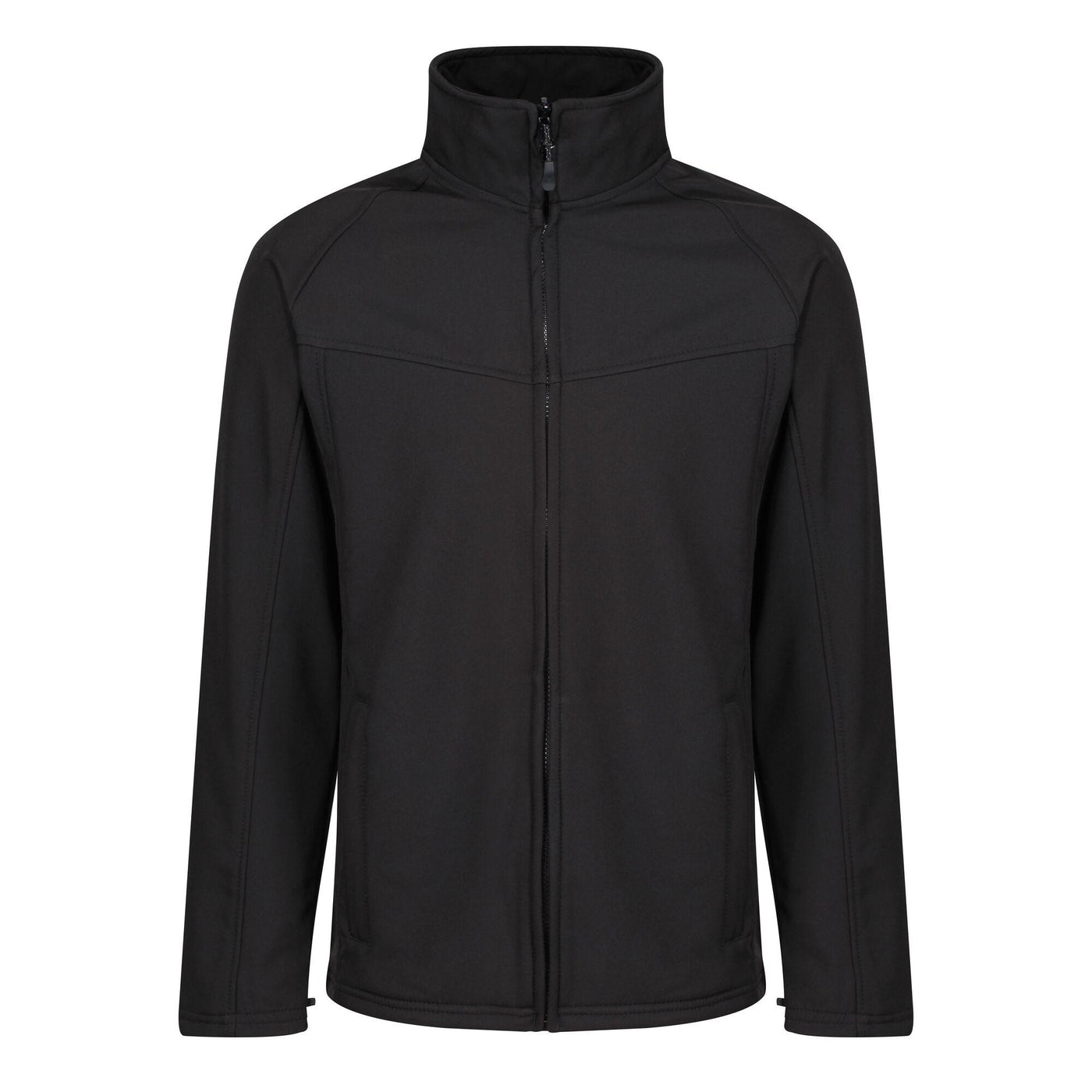 Regatta Professional Mens Uproar Interactive Softshell Jacket Black 1#colour_black