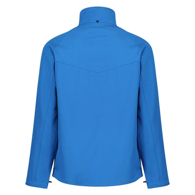 Regatta Professional Mens Uproar Interactive Softshell Jacket Oxford Blue Seal Grey 2#colour_oxford-blue-seal-grey