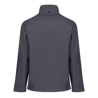 Regatta Professional Mens Uproar Interactive Softshell Jacket Seal Grey 2#colour_seal-grey
