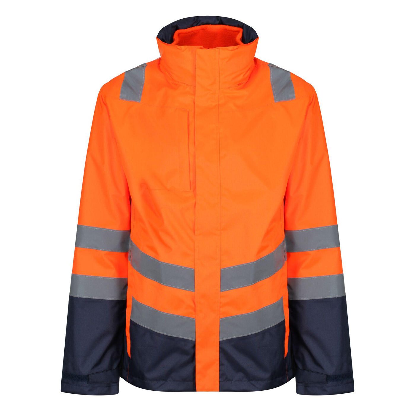 Regatta Professional Mens Waterproof 3-in-1 Hi Vis Jacket Orange Navy 1#colour_orange-navy