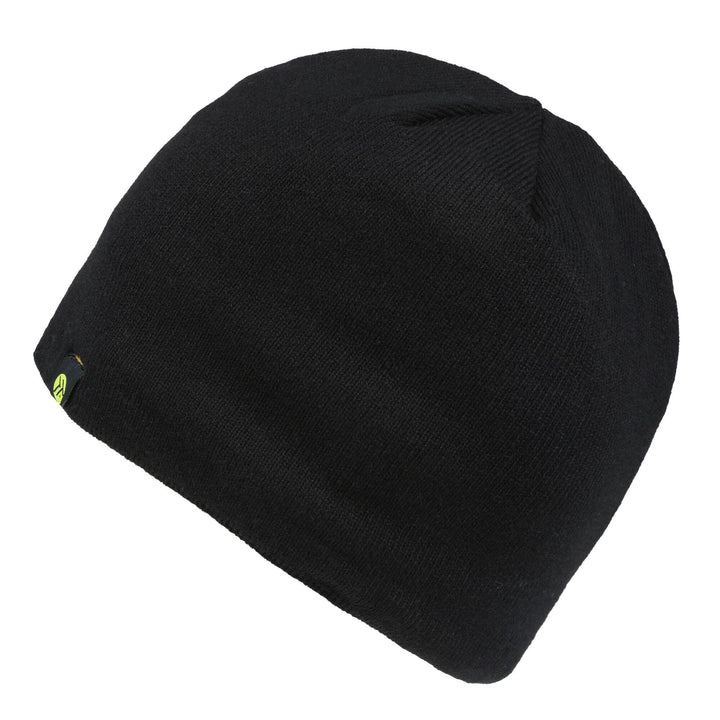 Regatta Professional Mens Waterproof Beanie Black Lime 1#colour_black-lime