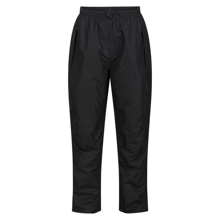 Regatta Professional Mens Wetherby Insulated Breathable Lined Over-Trousers Black 1#colour_black