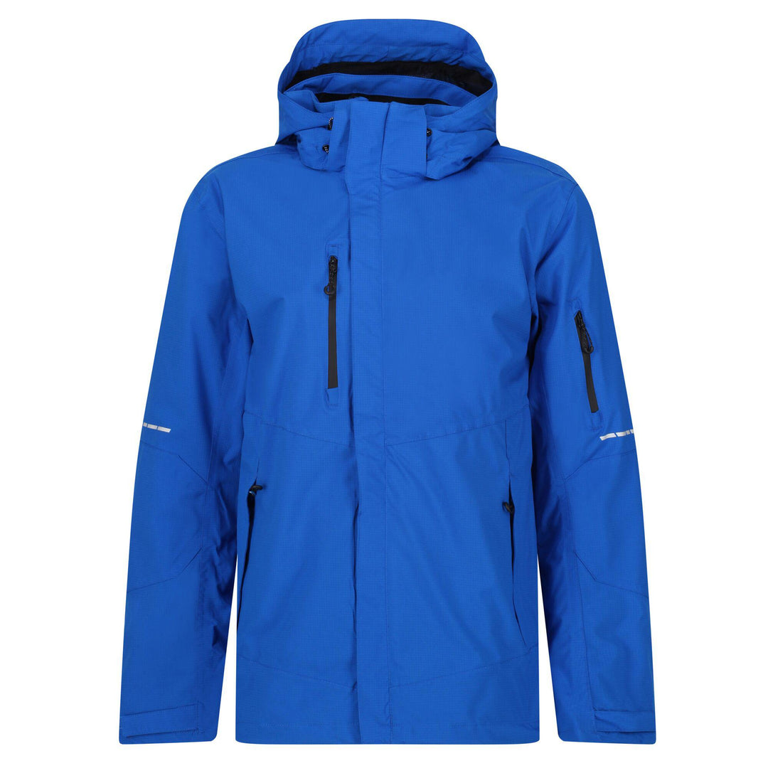 Regatta Professional Mens XPro Exosphere II Waterproof Shell Jacket Oxford Blue Black 1#colour_oxford-blue-black