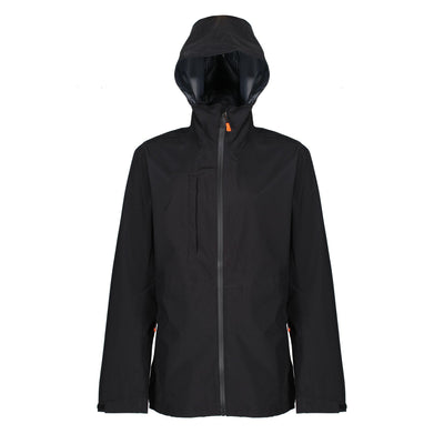 Regatta Professional Mens XPro Triode II Waterproof Shell Jacket Black 1#colour_black