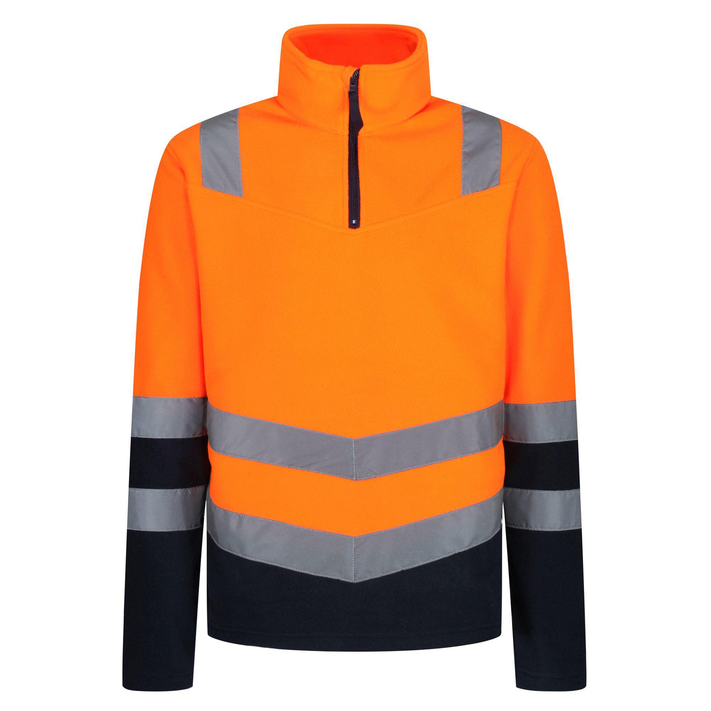 Regatta Professional Pro Hi Vis Half Zip Fleece Top Orange 1#colour_orange