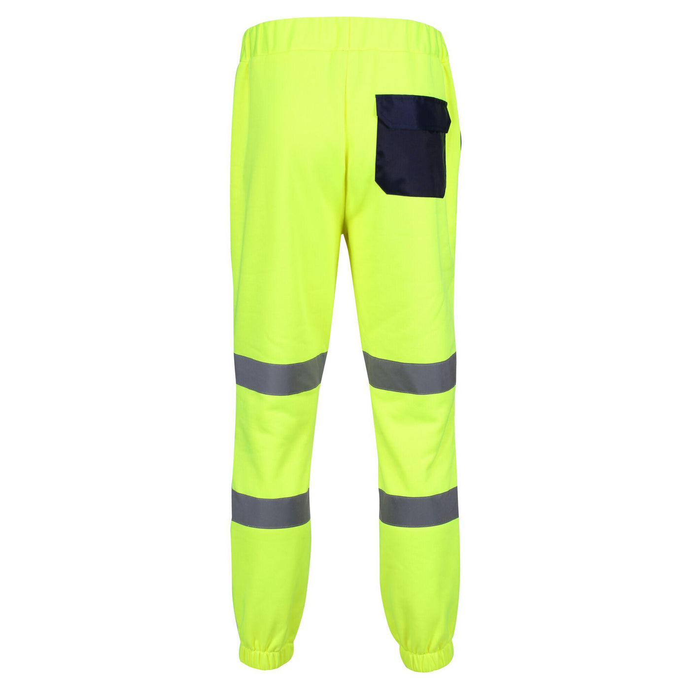 Regatta Professional Pro Hi Vis Jogger Pants Yellow Navy 2#colour_yellow-navy