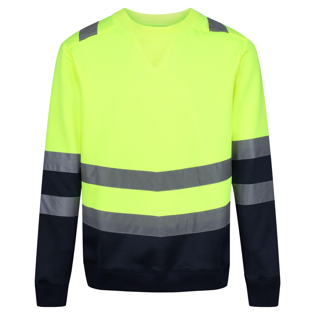 Regatta Professional Pro Hi Vis SweaT-shirt Yellow 1#colour_yellow