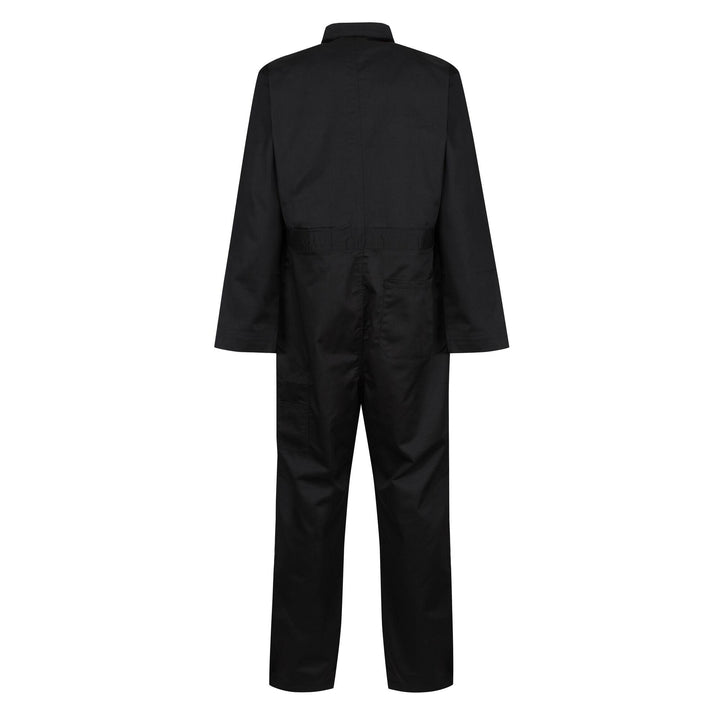 Regatta Professional Pro Stud Fasten Coverall Black 2#colour_black