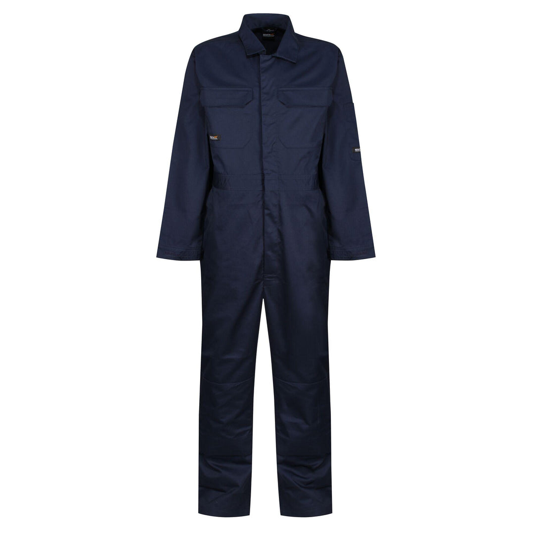 Regatta Professional Pro Stud Fasten Coverall Navy 1#colour_navy