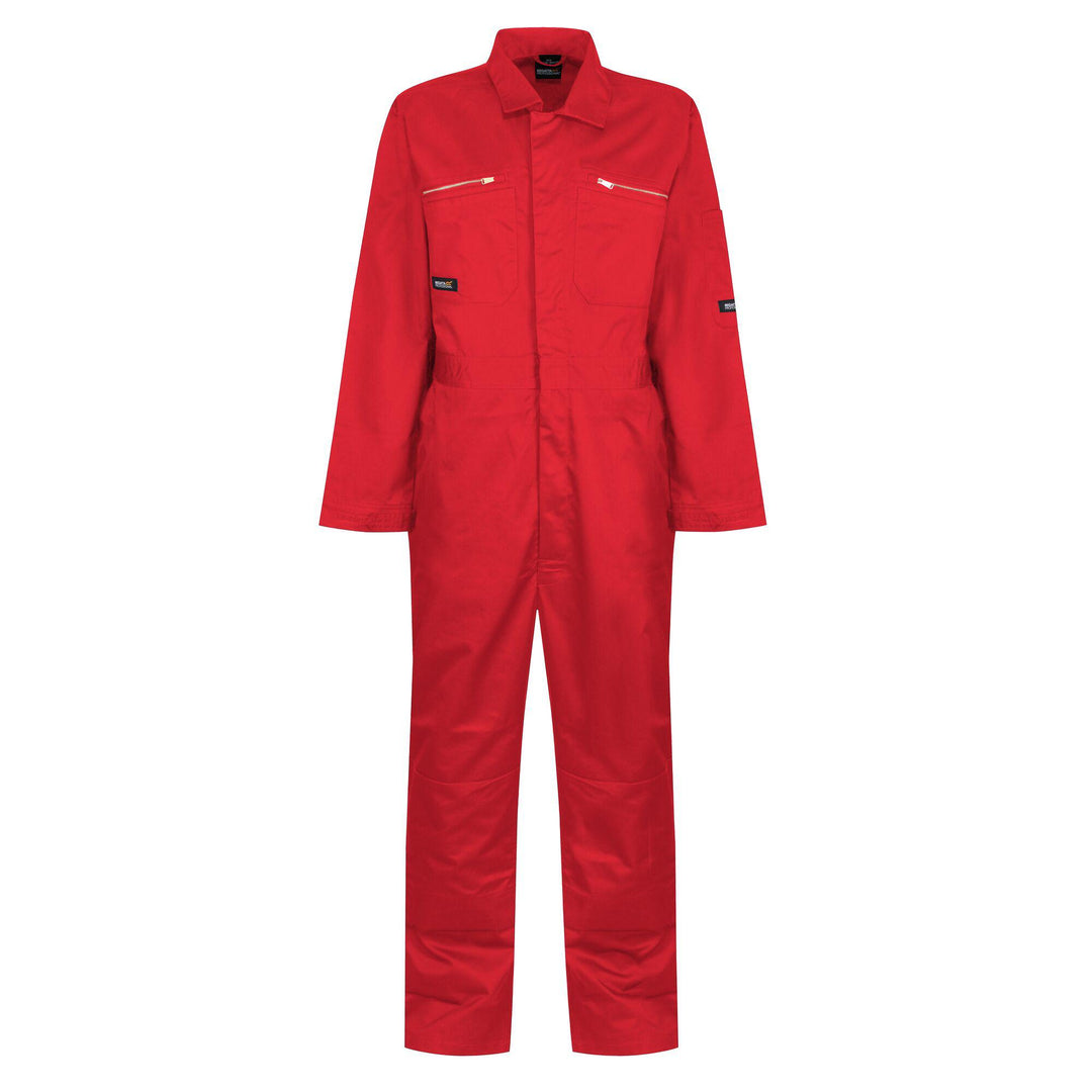 Regatta Professional Pro Zip Fasten Coverall Classic Red 1#colour_classic-red