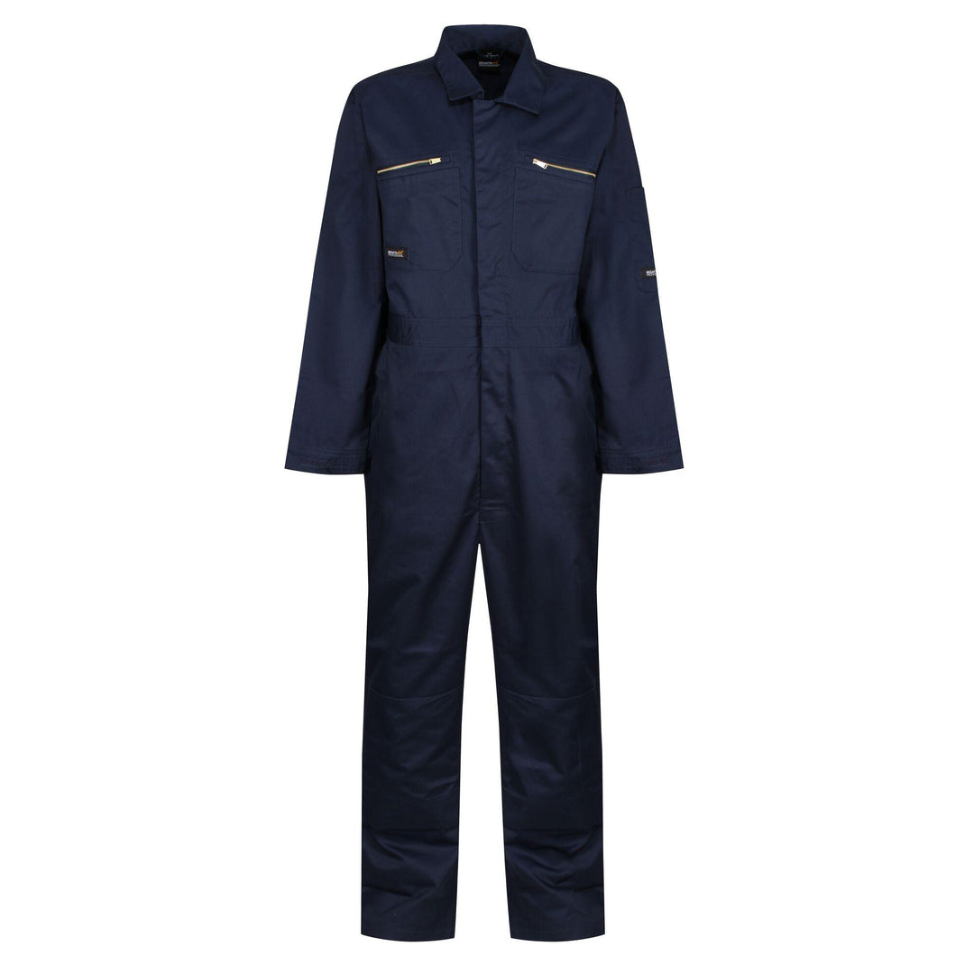 Regatta Professional Pro Zip Fasten Coverall Navy 1#colour_navy