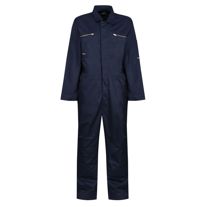 Regatta Professional Pro Zip Fasten Coverall Navy 1#colour_navy