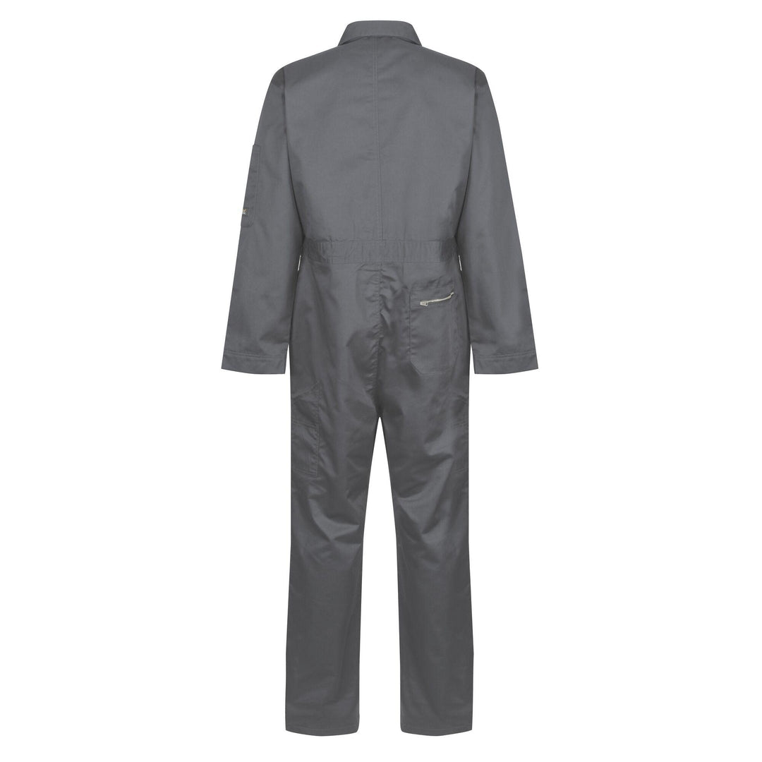 Regatta Professional Pro Zip Fasten Coverall Seal Grey 2#colour_seal-grey