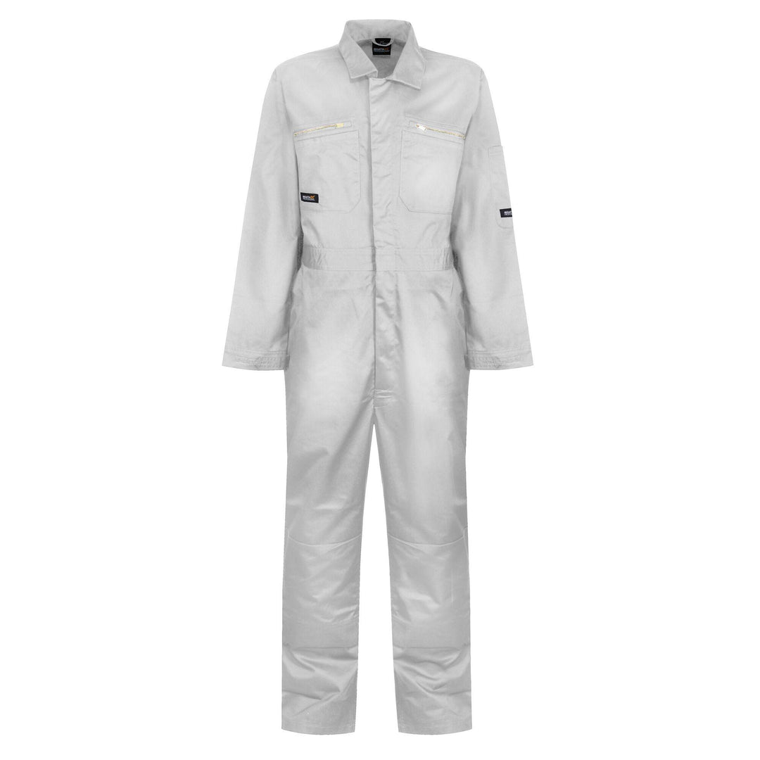 Regatta Professional Pro Zip Fasten Coverall White 1#colour_white