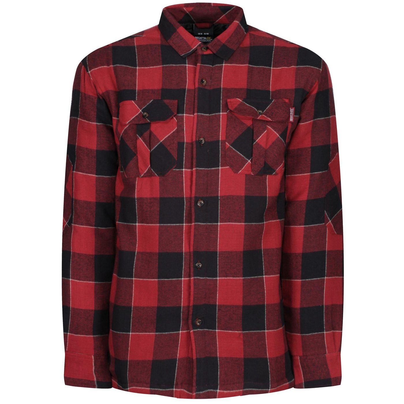 Regatta Professional Shelford Padded Shirt Red Check 1#colour_red-check
