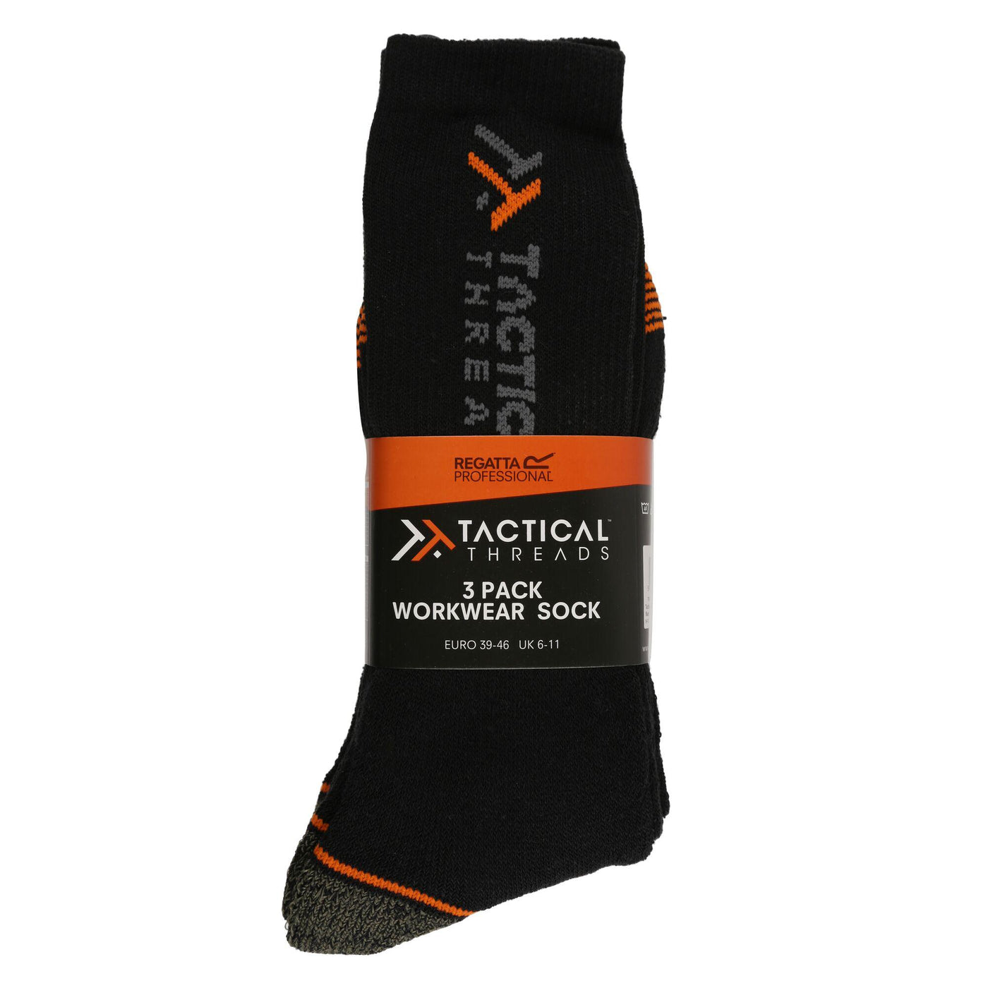 Regatta Professional Tactical Sock 3-Pack Black 1#colour_black