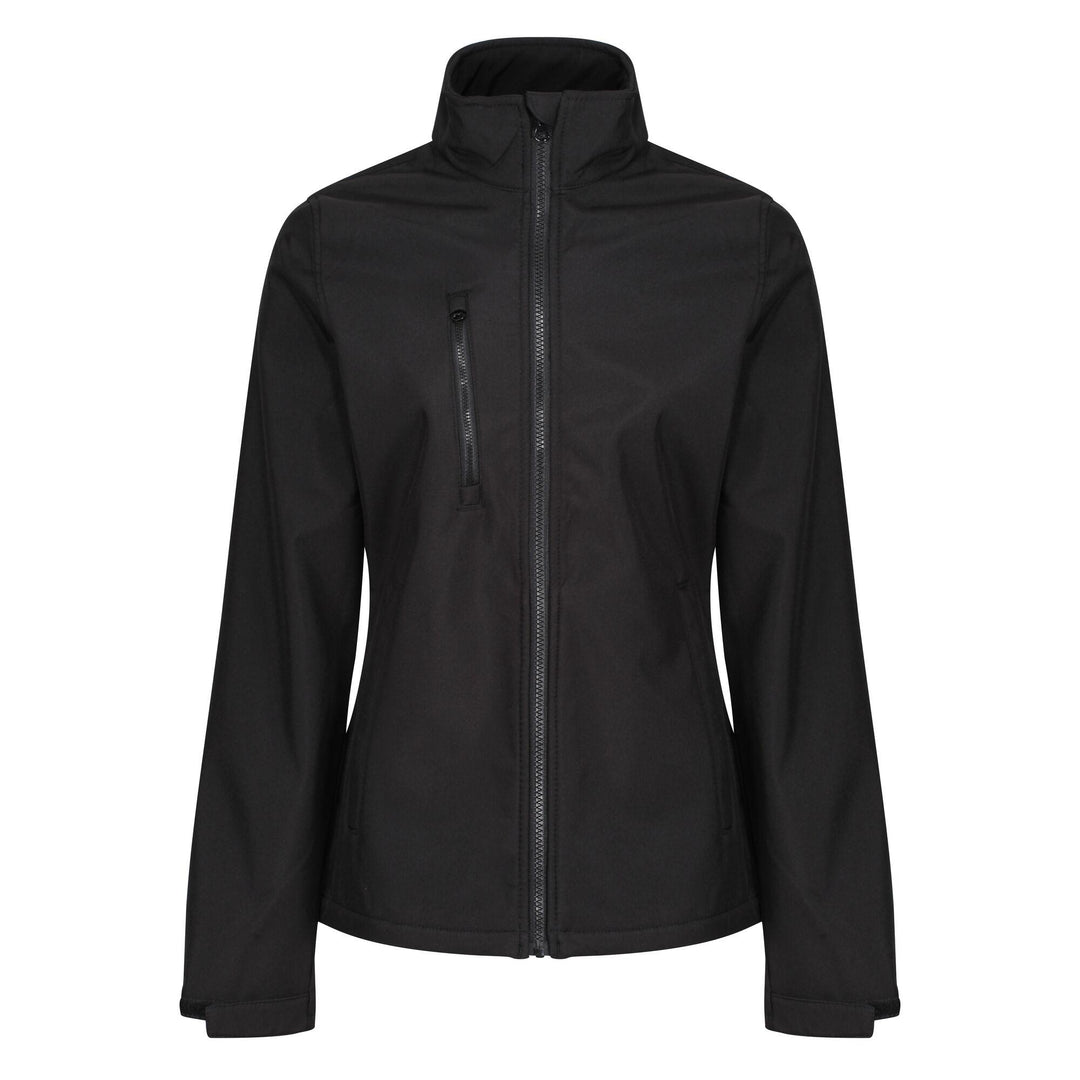 Regatta Professional Womens Ablaze 3-layer Printable Softshell Jacket Black 1#colour_black