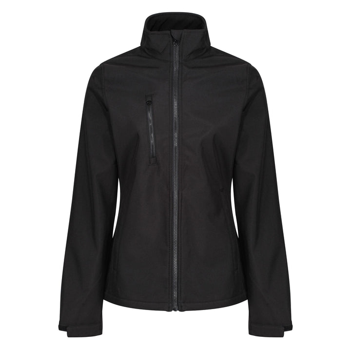 Regatta Professional Womens Ablaze 3-layer Printable Softshell Jacket Black 1#colour_black