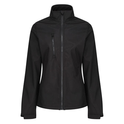 Regatta Professional Womens Ablaze 3-layer Printable Softshell Jacket Black 1#colour_black