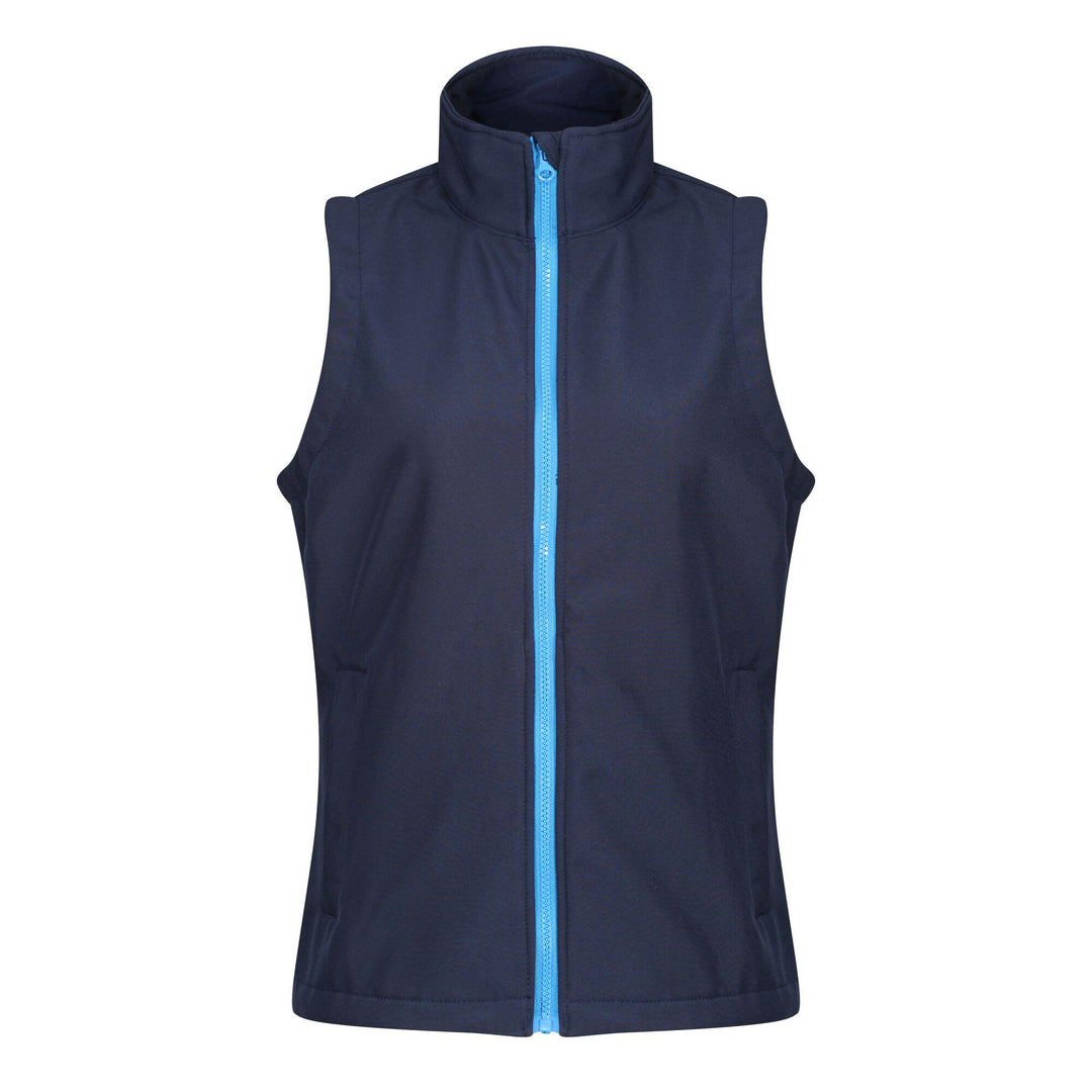 Regatta Professional Womens Ablaze Printable Bodywarmer Navy French Blue 1#colour_navy-french-blue