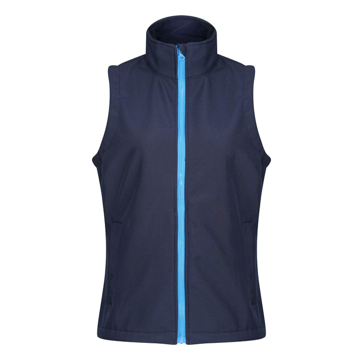 Regatta Professional Womens Ablaze Printable Bodywarmer Navy French Blue 1#colour_navy-french-blue