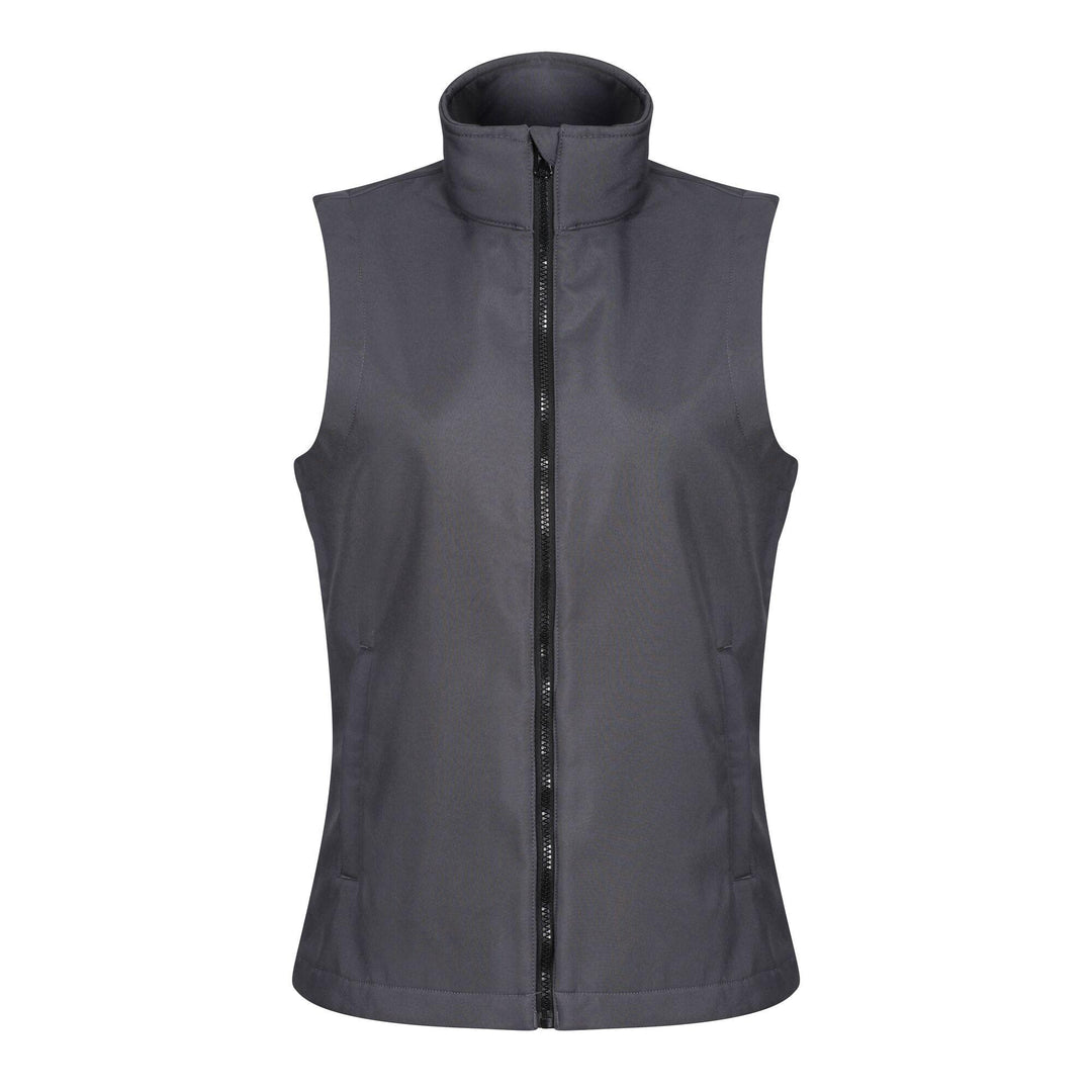 Regatta Professional Womens Ablaze Printable Bodywarmer Seal Grey Black 1#colour_seal-grey-black