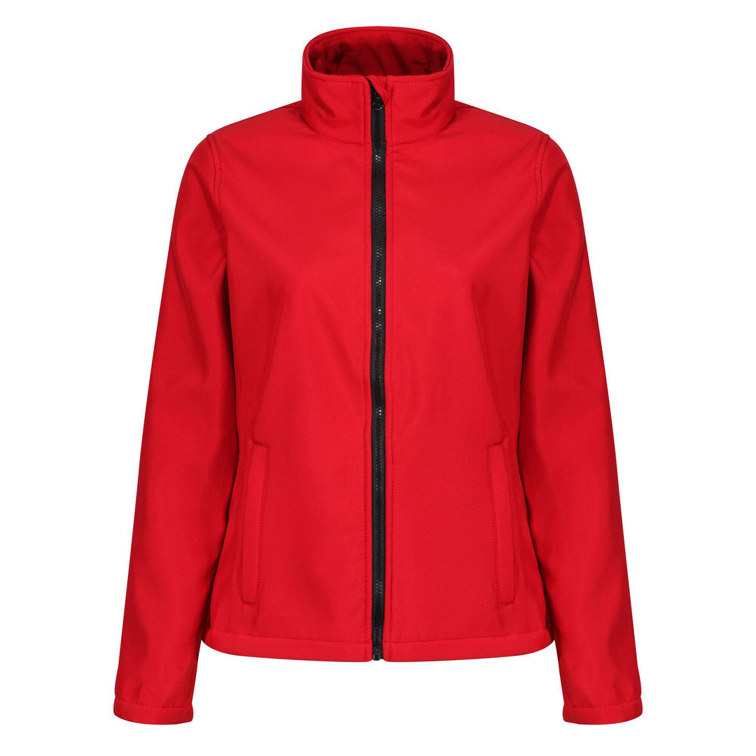 Regatta Professional Womens Ablaze Printable Softshell Jacket Classic Red Black 1#colour_classic-red-black