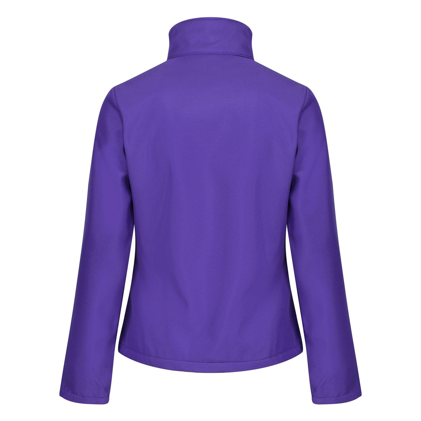 Regatta Professional Womens Ablaze Printable Softshell Jacket Vibrant Purple Black 2#colour_vibrant-purple-black