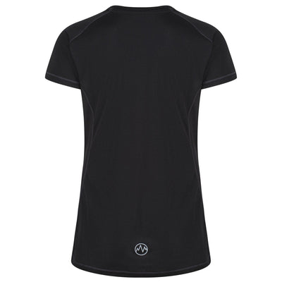 Regatta Professional Womens Beijing Lightweight Cool and Dry T-Shirt Black 2#colour_black