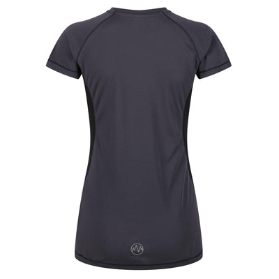 Regatta Professional Womens Beijing Lightweight Cool and Dry T-Shirt Iron Black 2#colour_iron-black