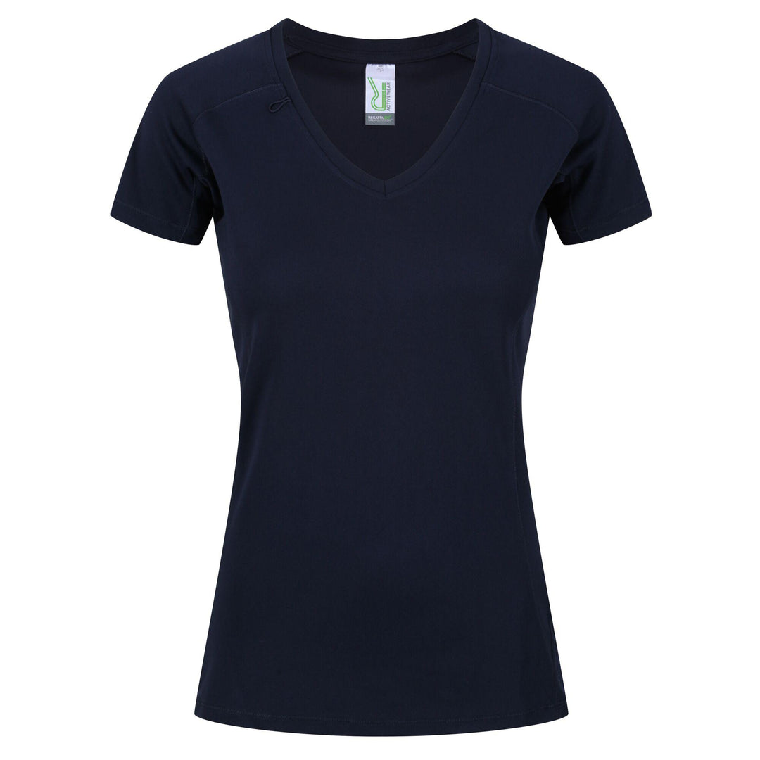 Regatta Professional Womens Beijing Lightweight Cool and Dry T-Shirt Navy 1#colour_navy