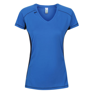 Regatta Professional Womens Beijing Lightweight Cool and Dry T-Shirt Oxford Blue Navy 1#colour_oxford-blue-navy