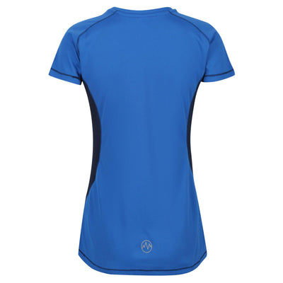 Regatta Professional Womens Beijing Lightweight Cool and Dry T-Shirt Oxford Blue Navy 2#colour_oxford-blue-navy