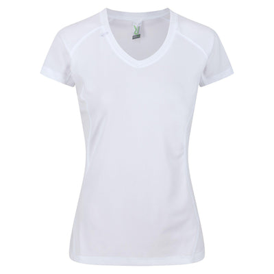 Regatta Professional Womens Beijing Lightweight Cool and Dry T-Shirt White 1#colour_white