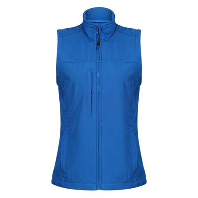 Regatta Professional Womens Flux Softshell Bodywarmer Oxford Blue 1#colour_oxford-blue