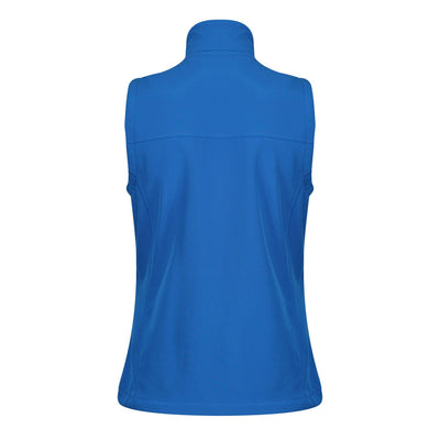 Regatta Professional Womens Flux Softshell Bodywarmer Oxford Blue 2#colour_oxford-blue