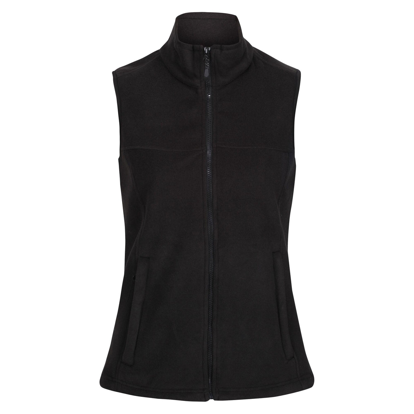 Regatta Professional Womens Haber Fleece Lined Bodywarmer Black 1#colour_black
